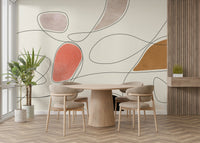 The shapes seem to be in motion, creating a sense of energy.

