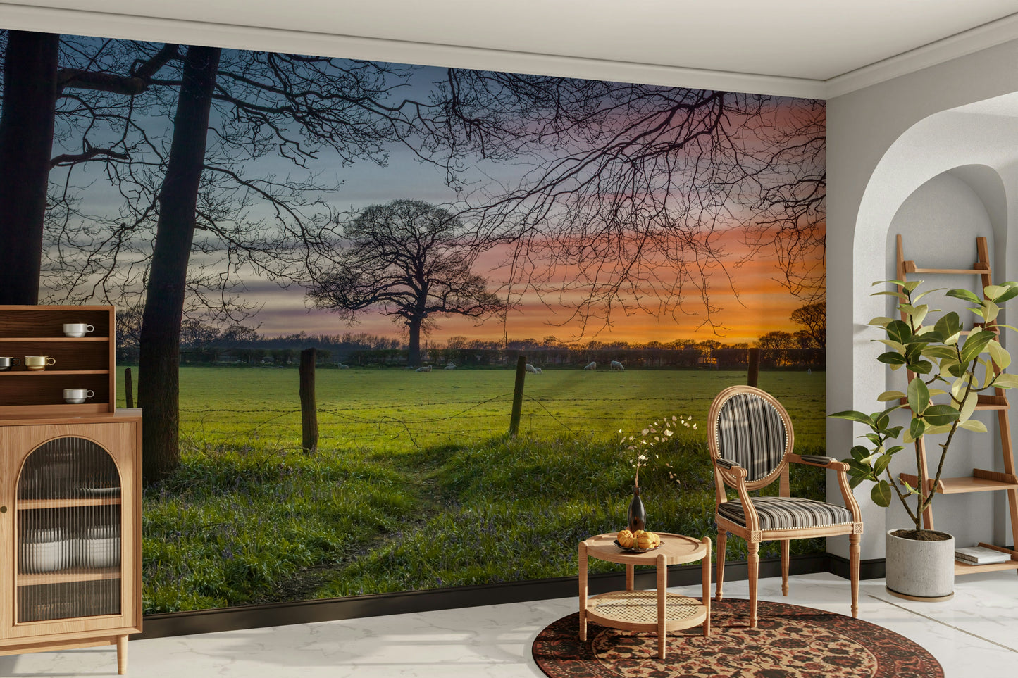 The colors are warm and gentle.

