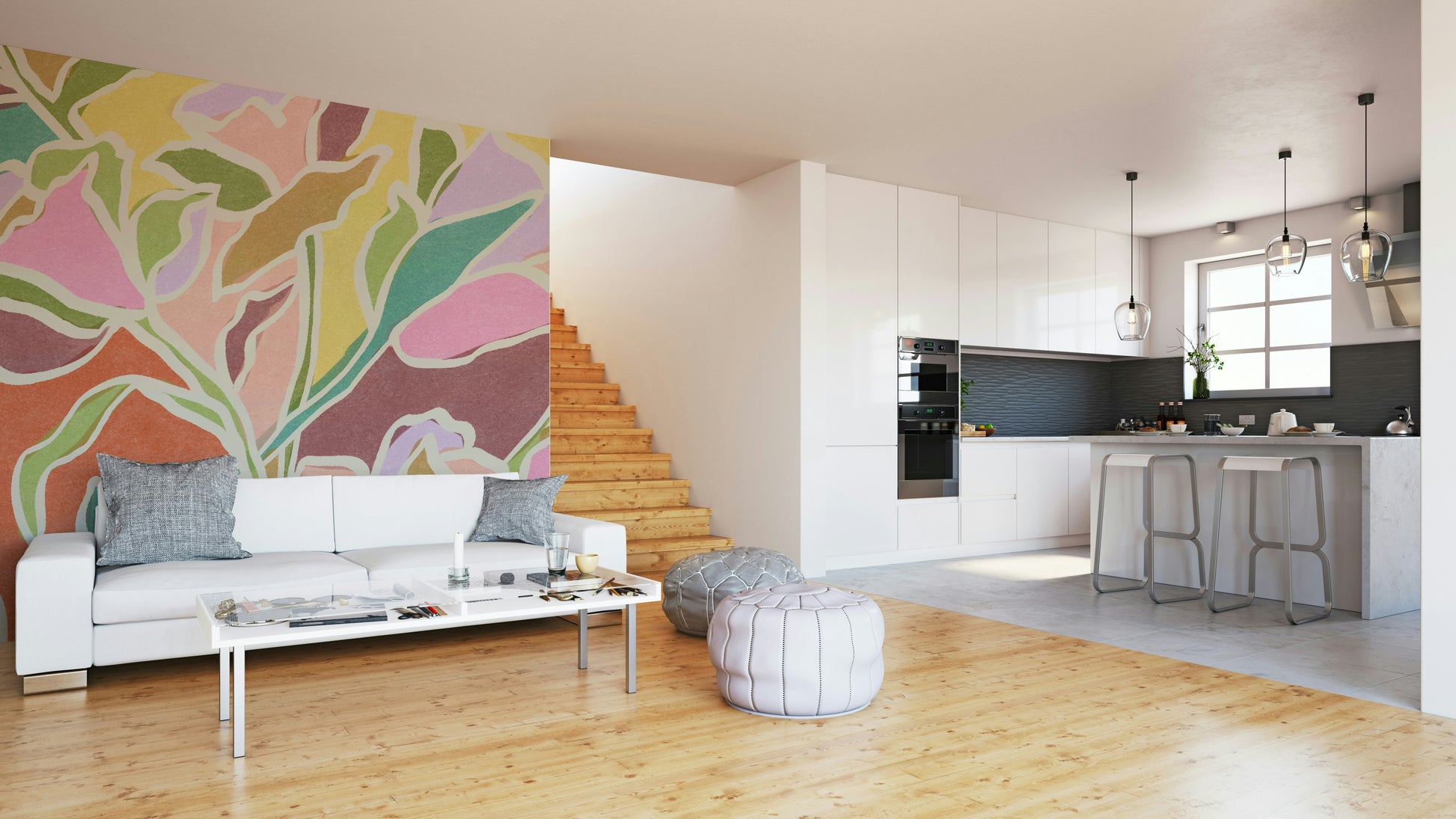 The colors are muted and gentle.

