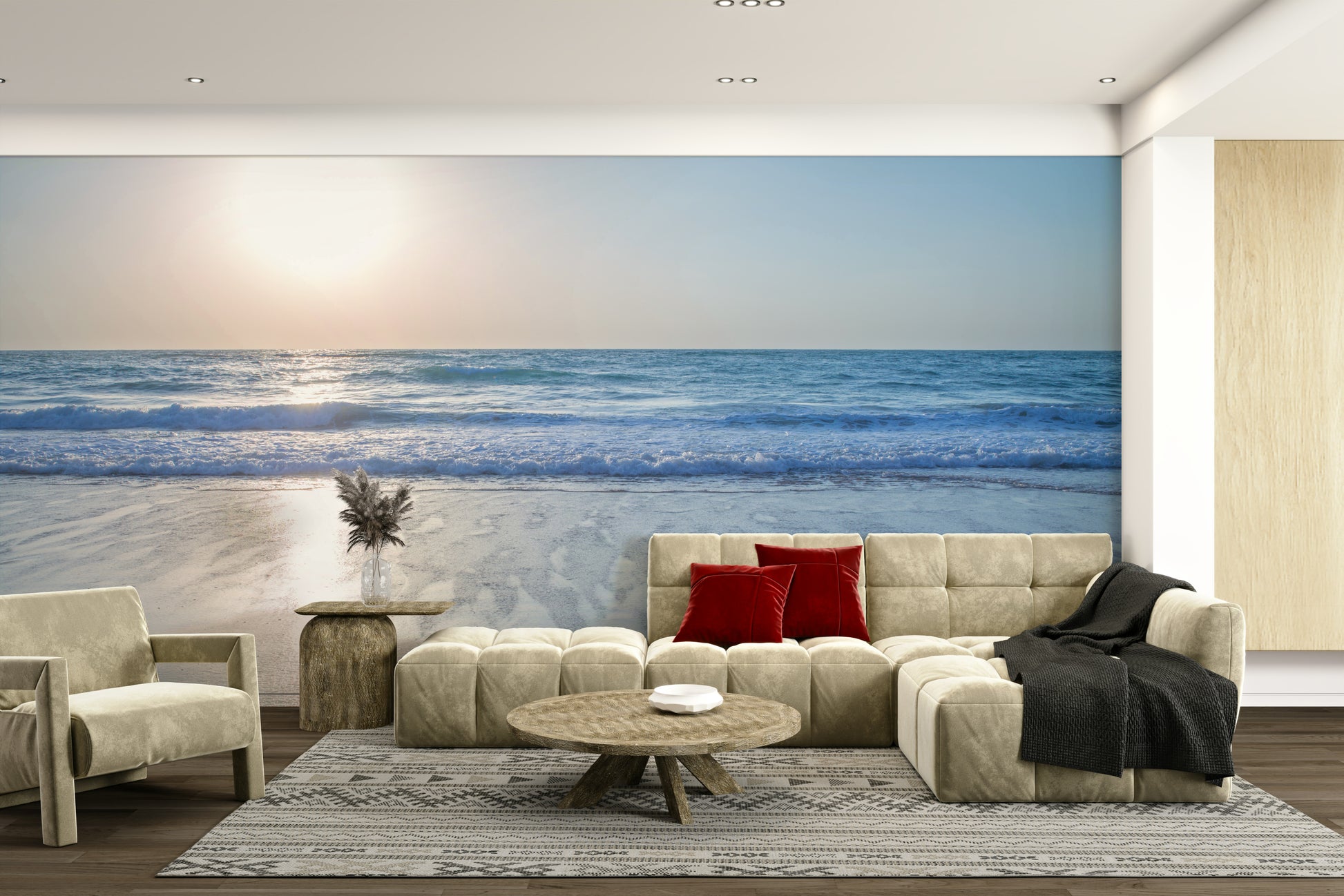 The composition is balanced and uncluttered.

