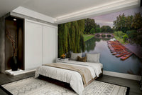 The scene is set at dawn, with soft, gentle light.

