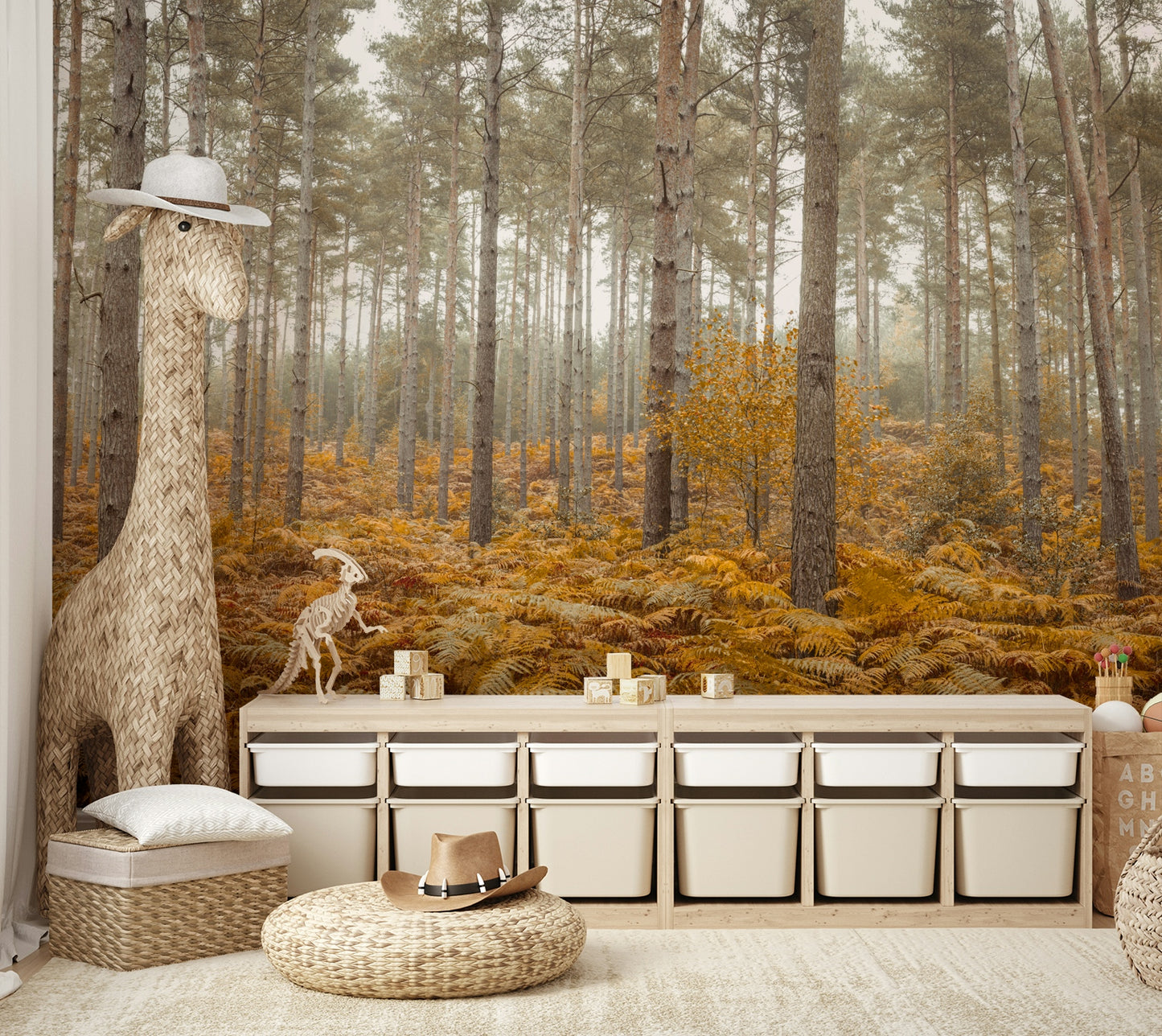 The colors are a mix of soft ambers, golds, and deep browns.

