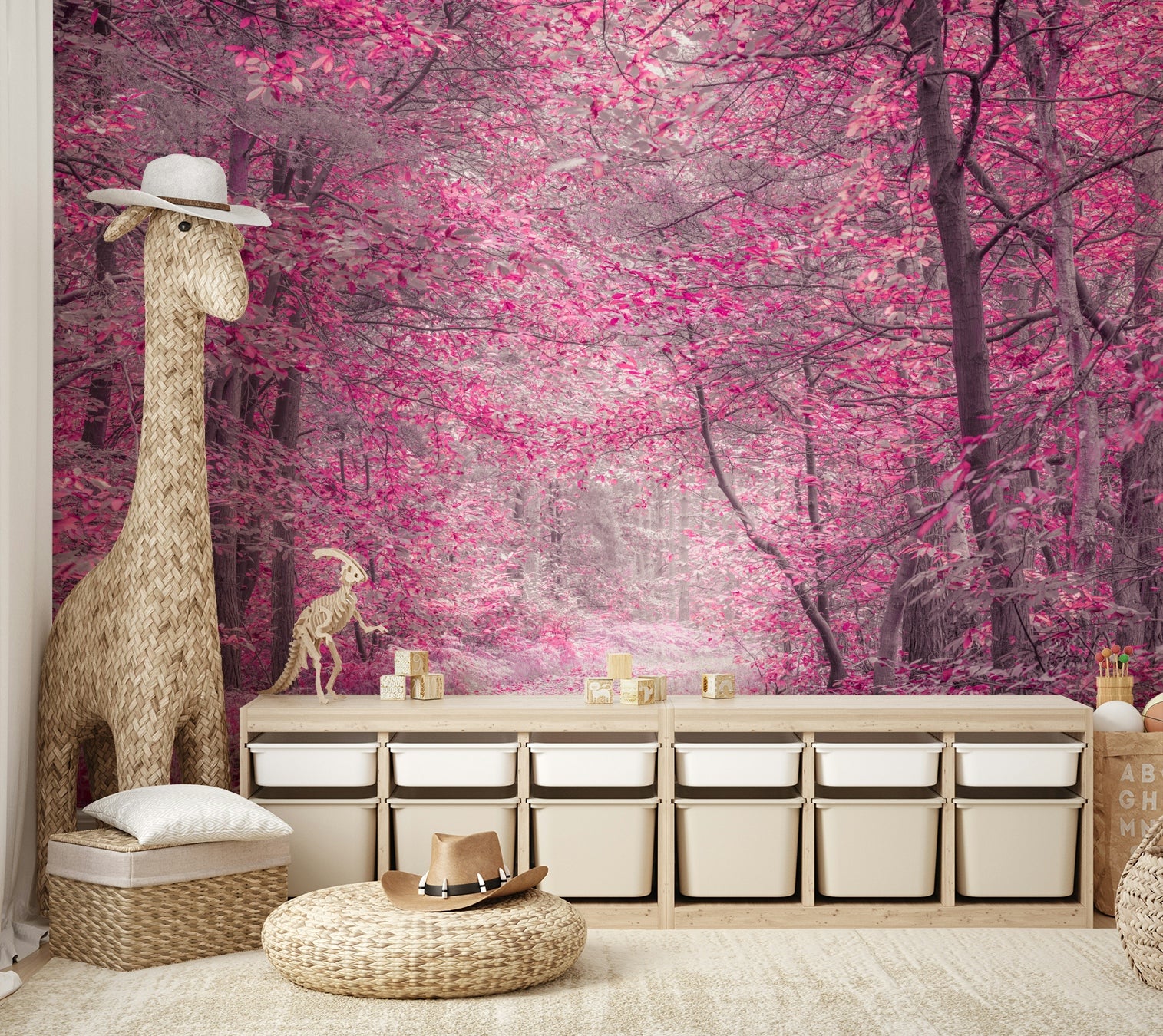 The design feels whimsical and peaceful.

