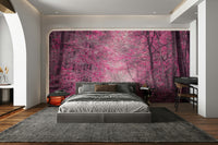 A path is visible, leading into the trees.

