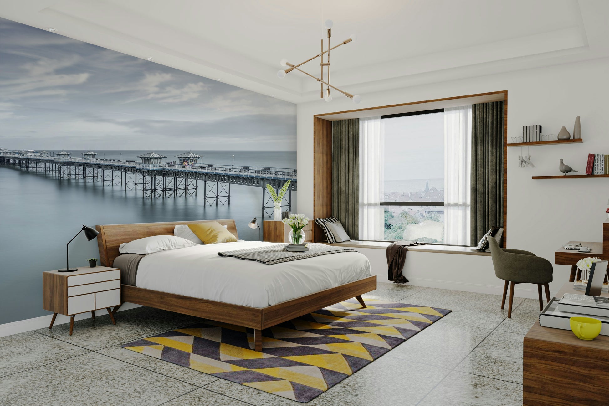 The overall feel is quiet and serene.

