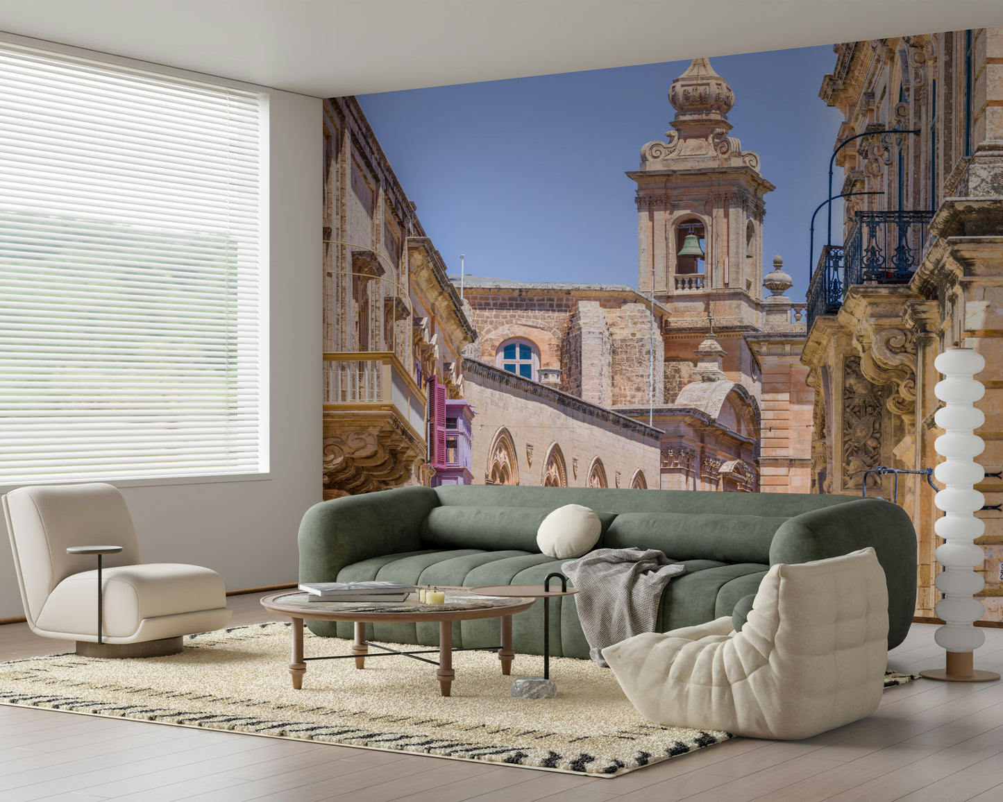 Mdina's Stone Grandeur Wall Mural