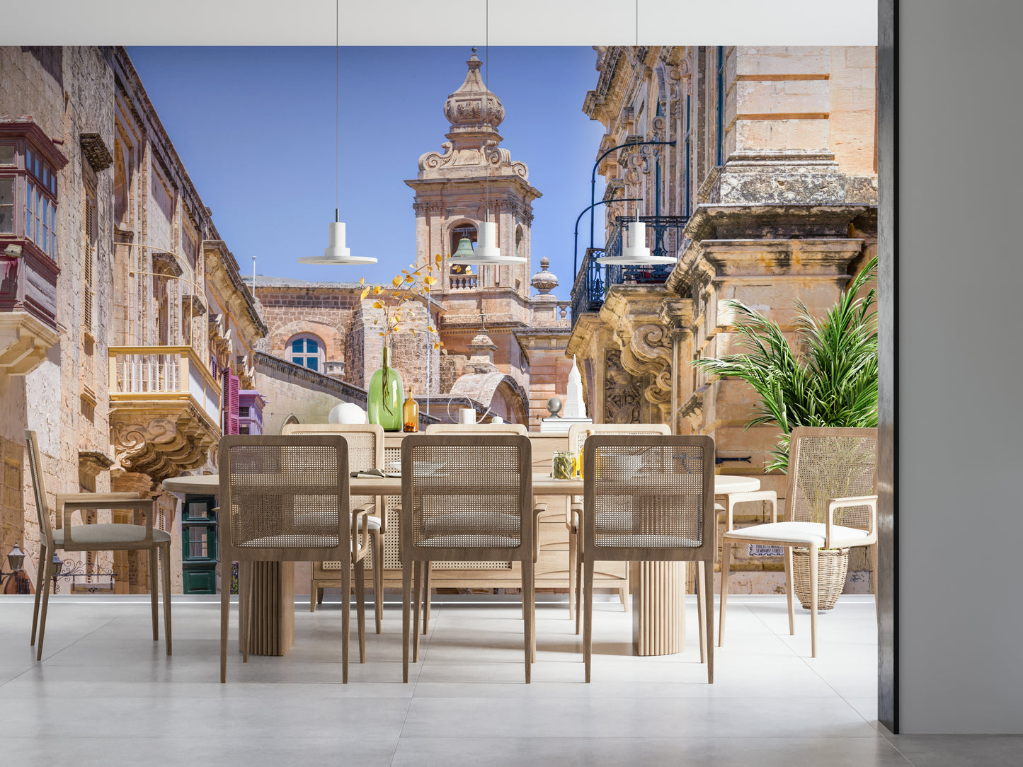 Mdina's Stone Grandeur Wall Mural