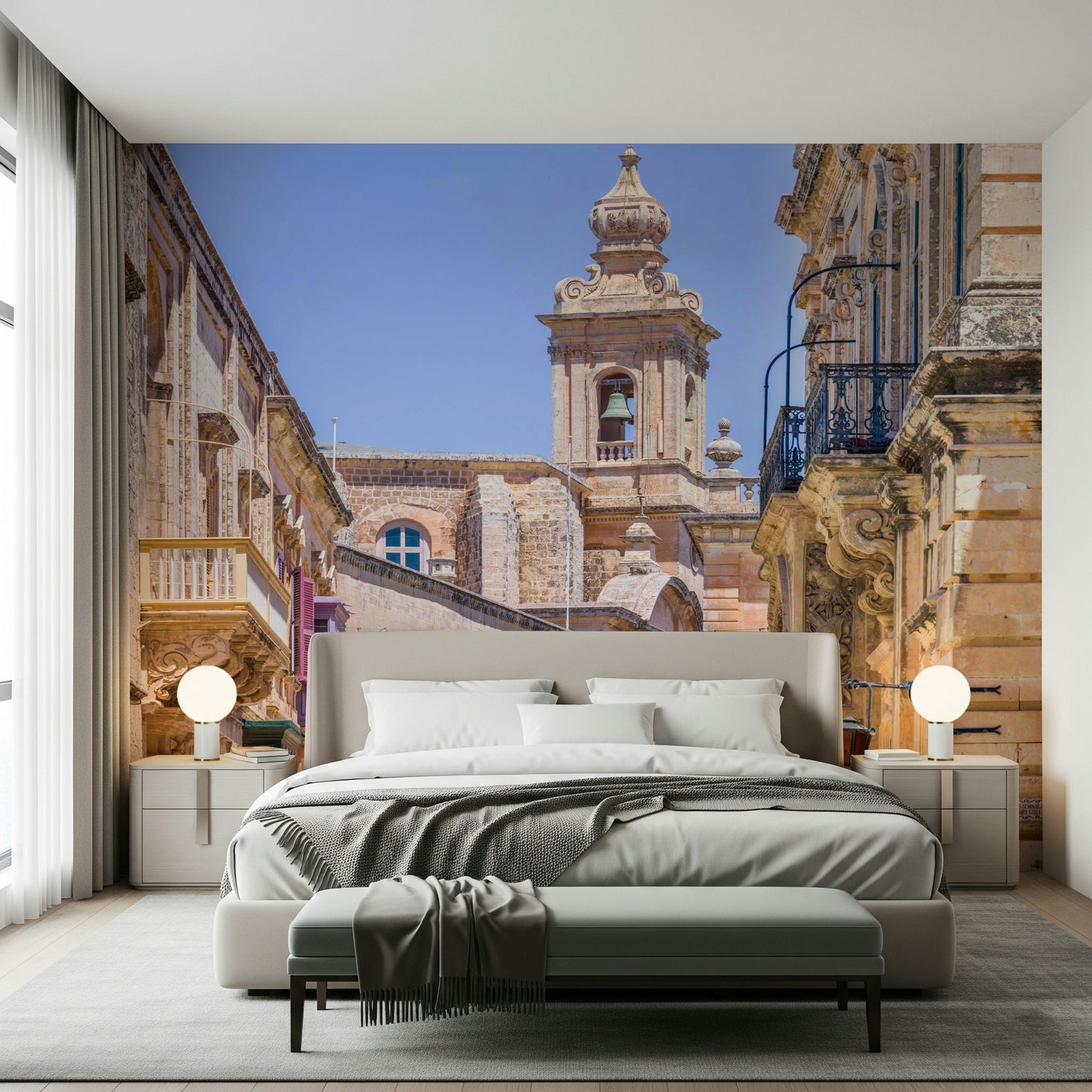 Mdina's Stone Grandeur Wall Mural