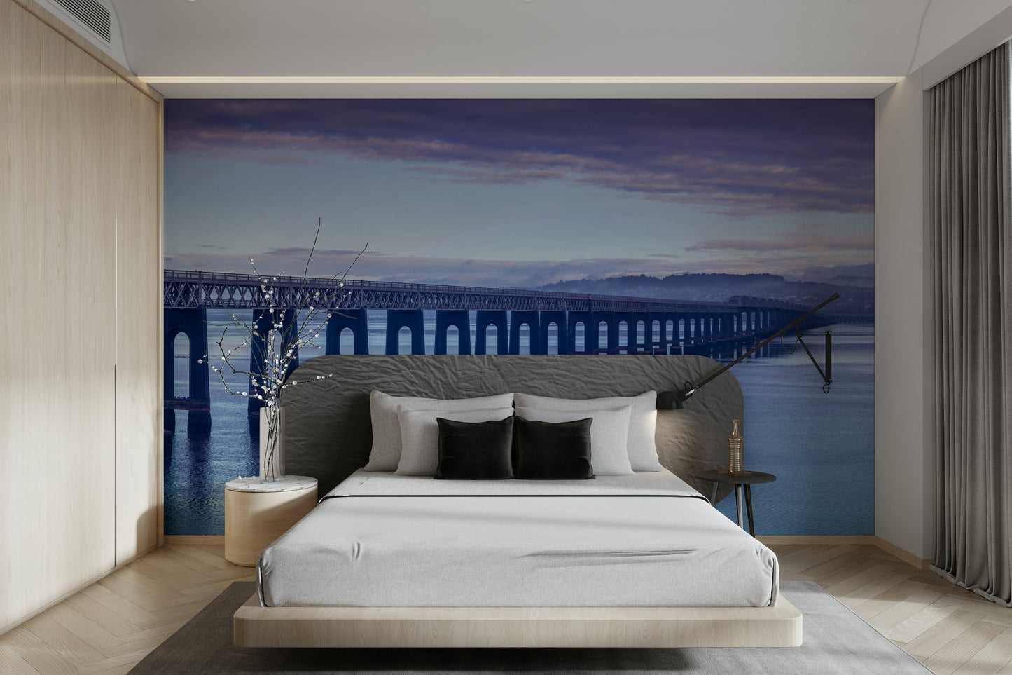 The colors are soft and gentle, with pale blues, grays, and browns.

