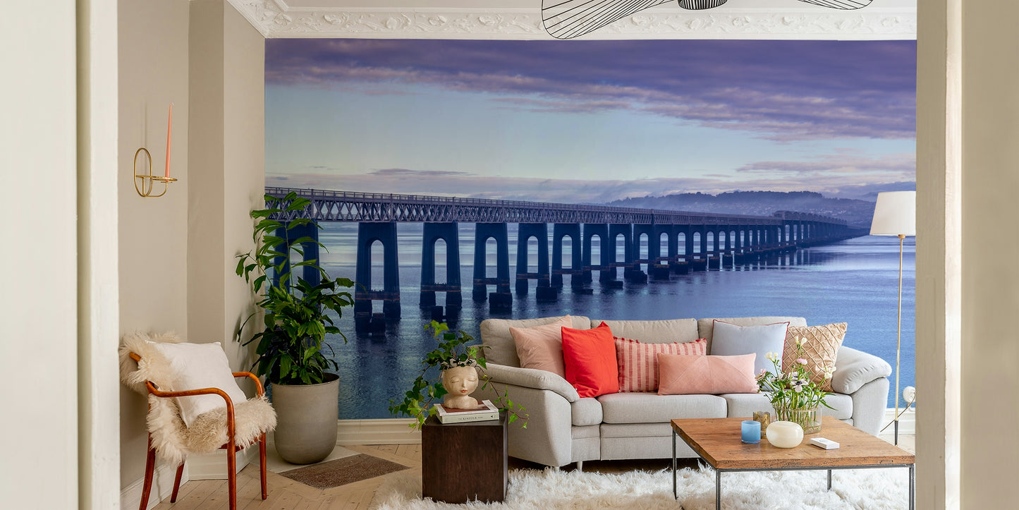 The sky is a soft, light color.

