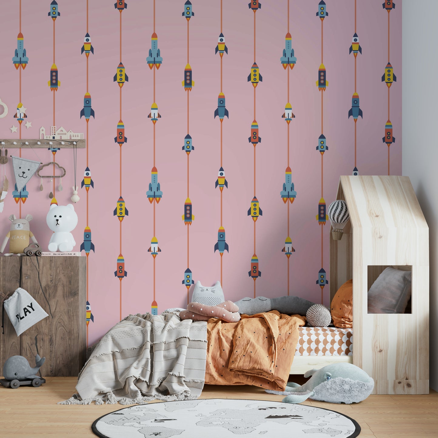 The design has a very polished and bold effect on the space.

