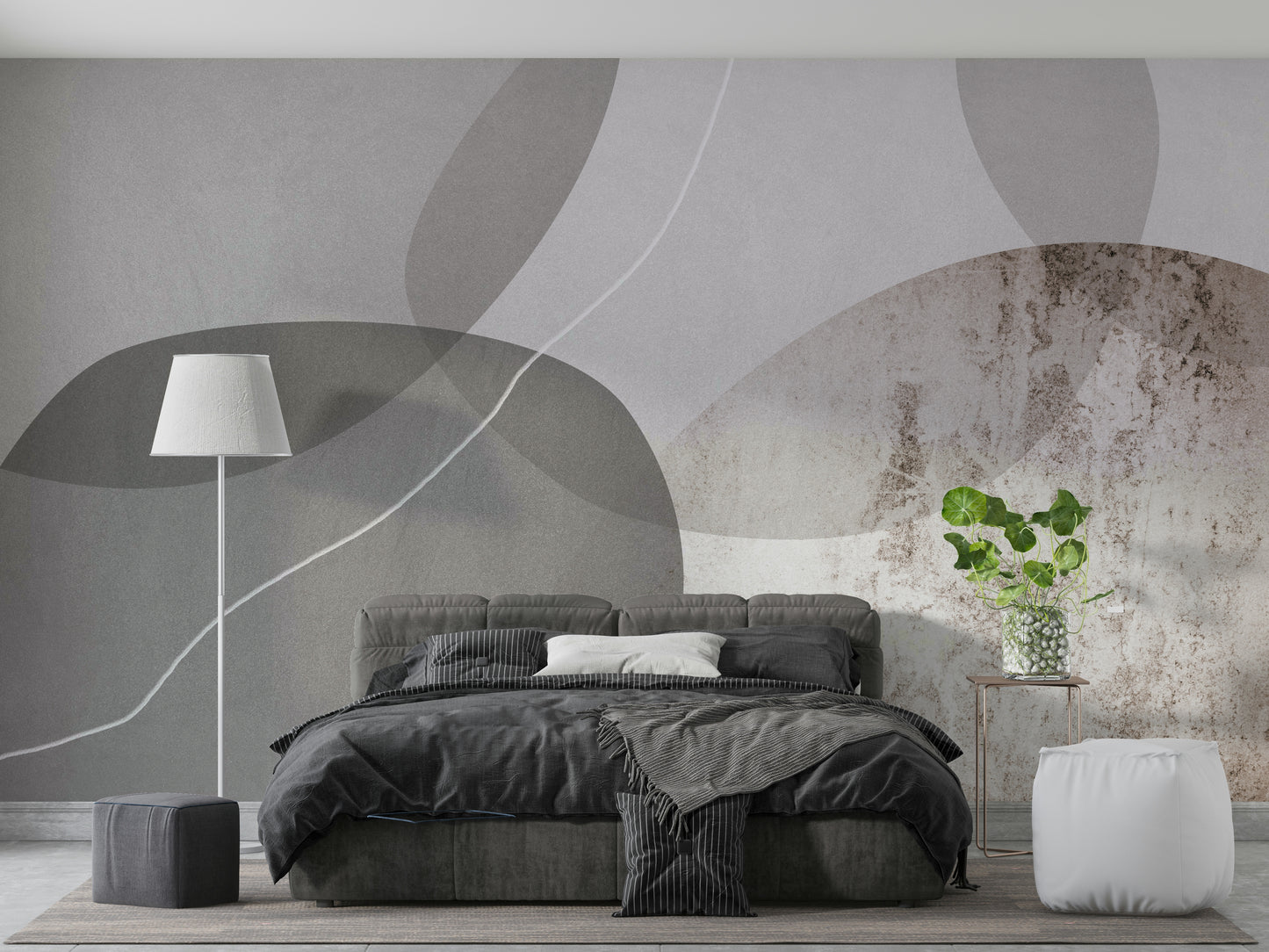 The colors are muted and gentle, with soft blues, grays, and beiges.

