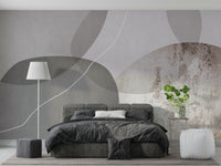 The colors are muted and gentle, with soft blues, grays, and beiges.

