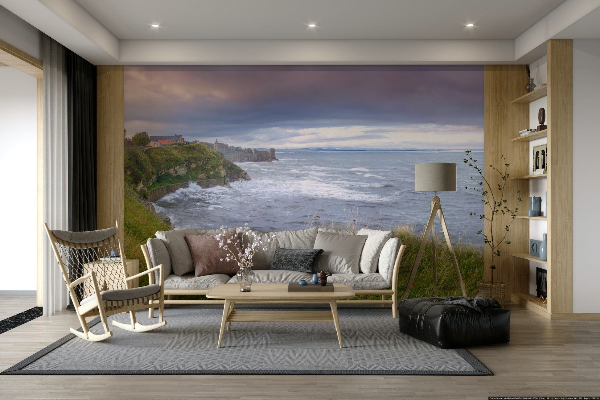 The design feels timeless and peaceful.

