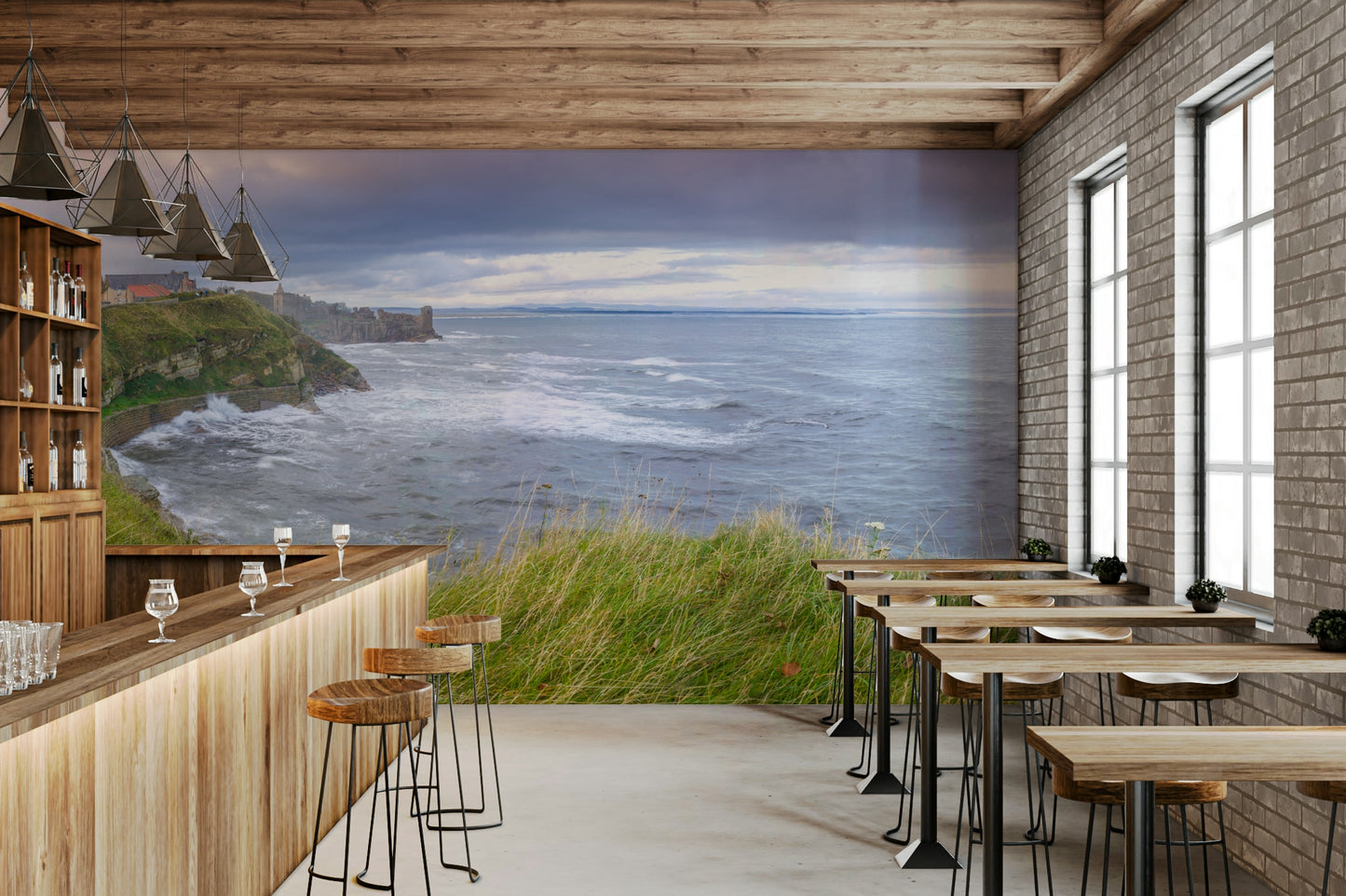 The sky is cloudy and slightly dramatic.

