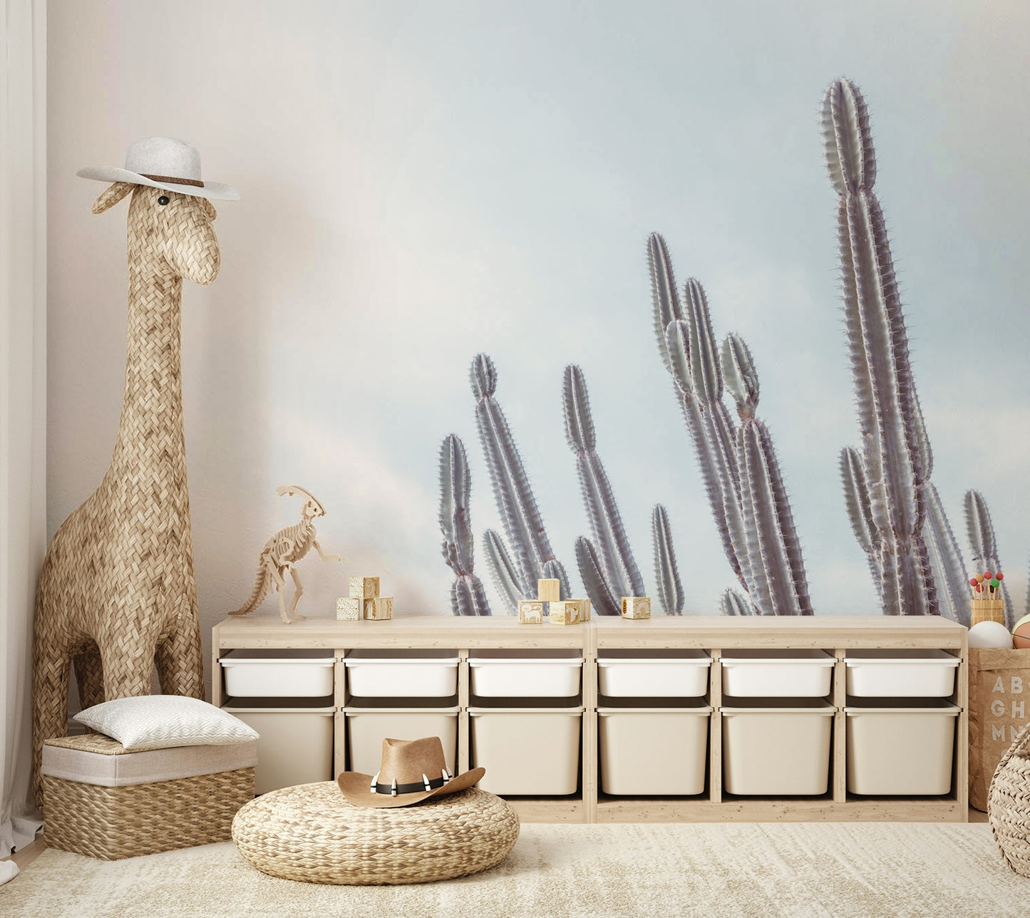 The composition is full and decorative.

