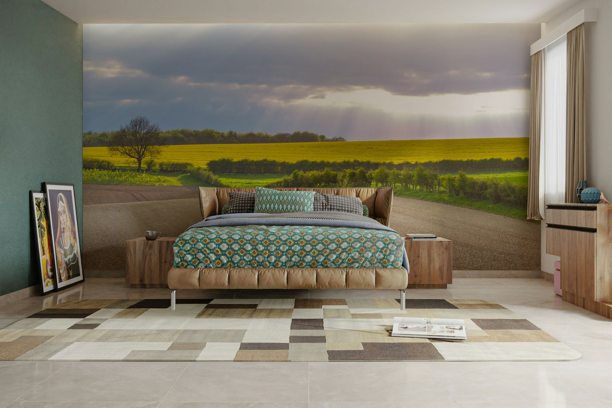 The composition is full and detailed.

