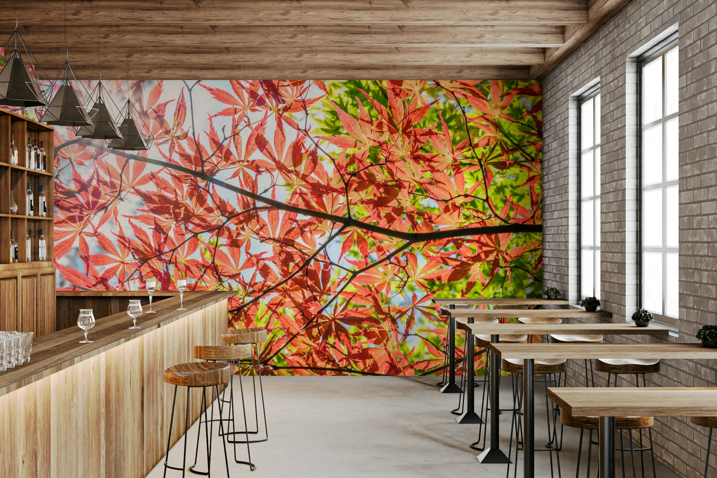 Autumn Leaves Wall Mural
