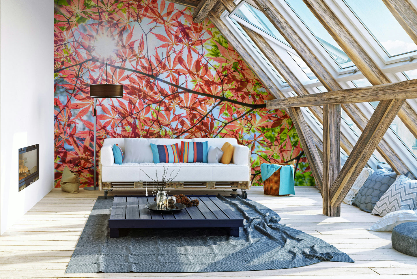 Autumn Leaves Wall Mural