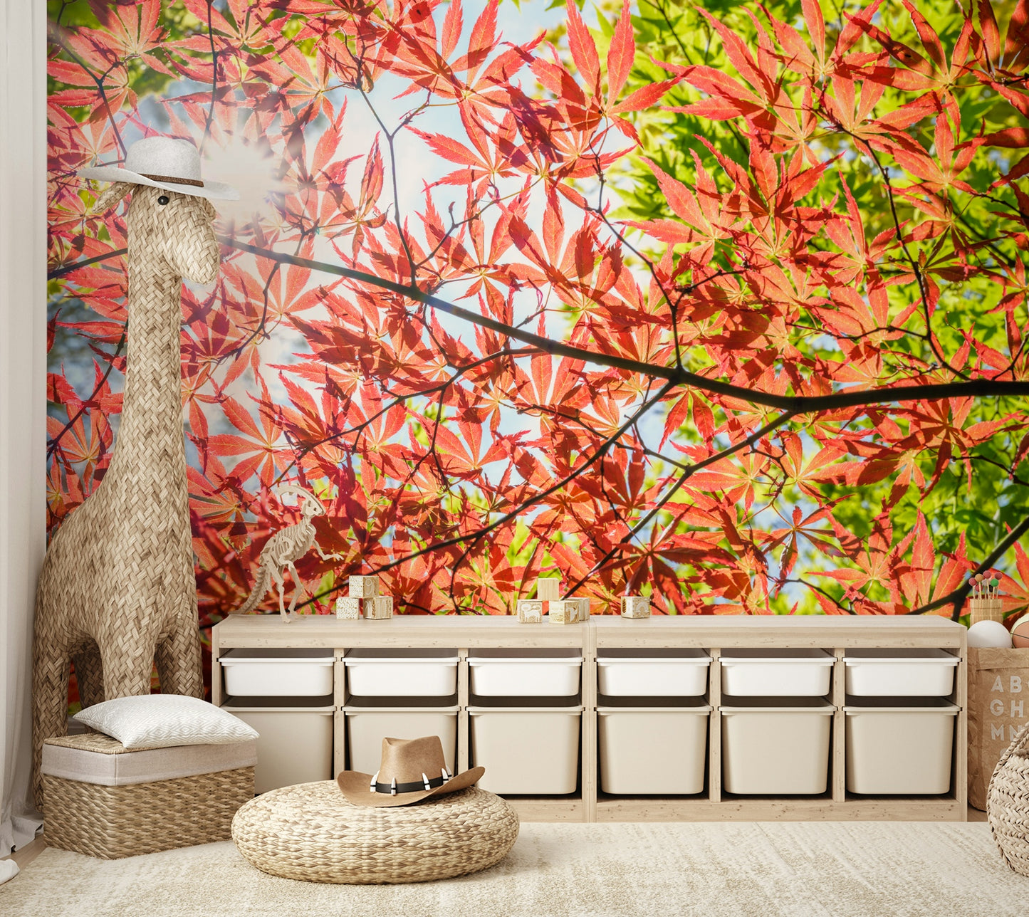 Autumn Leaves Wall Mural