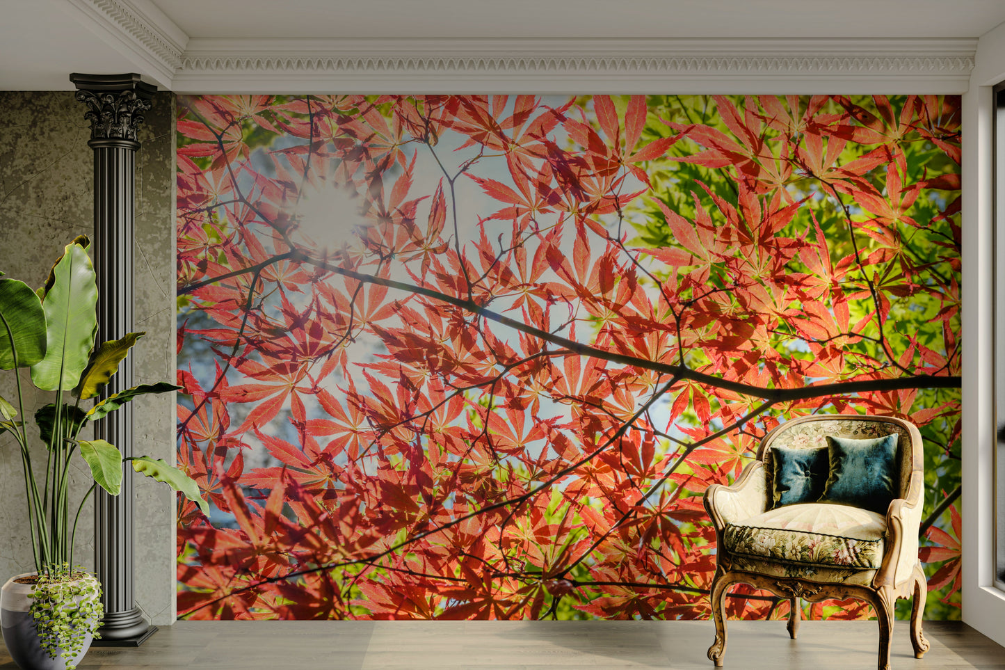 Autumn Leaves Wall Mural