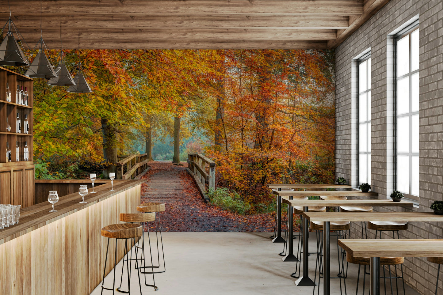 Bridging Seasons Wall Mural