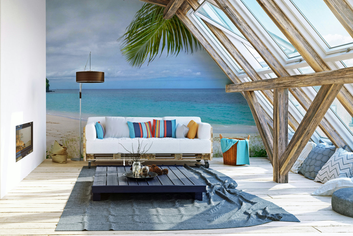 Emerald Waters Beach Wall Mural