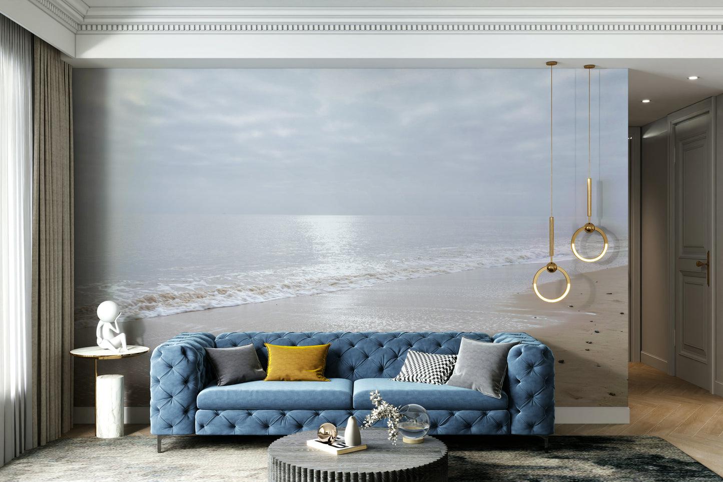 Gentle Waves Reflection Wall Mural