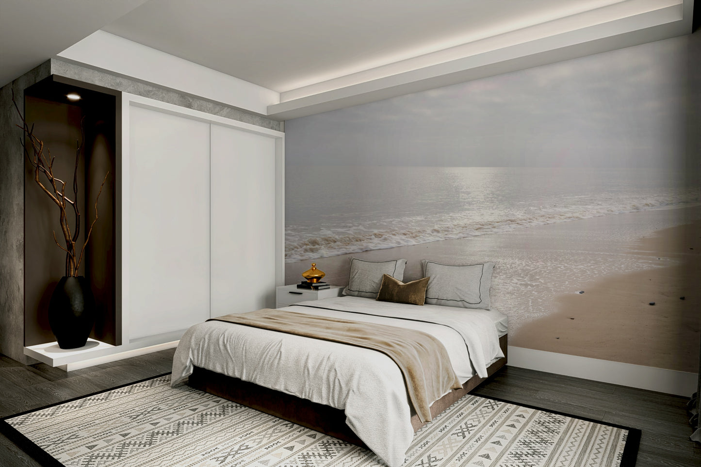 Gentle Waves Reflection Wall Mural