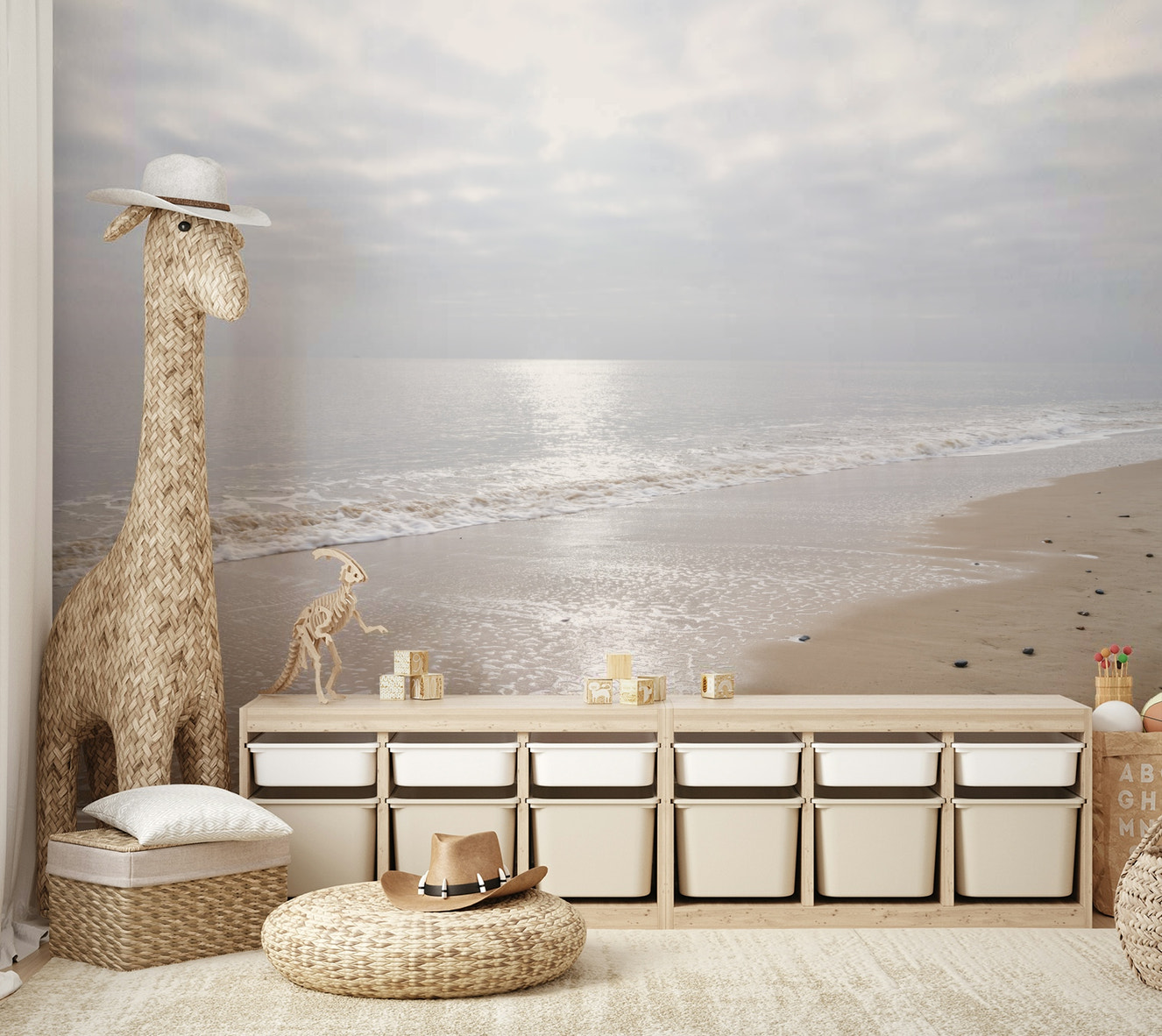 Gentle Waves Reflection Wall Mural