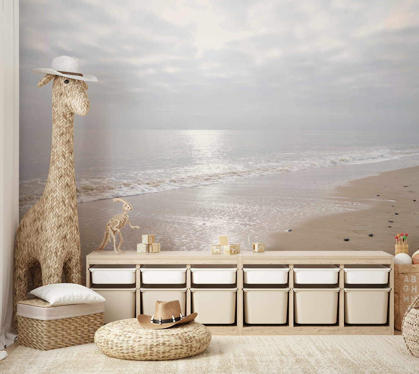 Gentle Waves Reflection Wall Mural