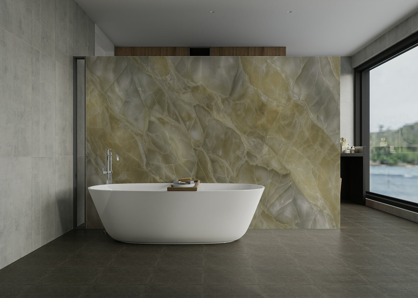 Luminous Stone Texture Wall Mural