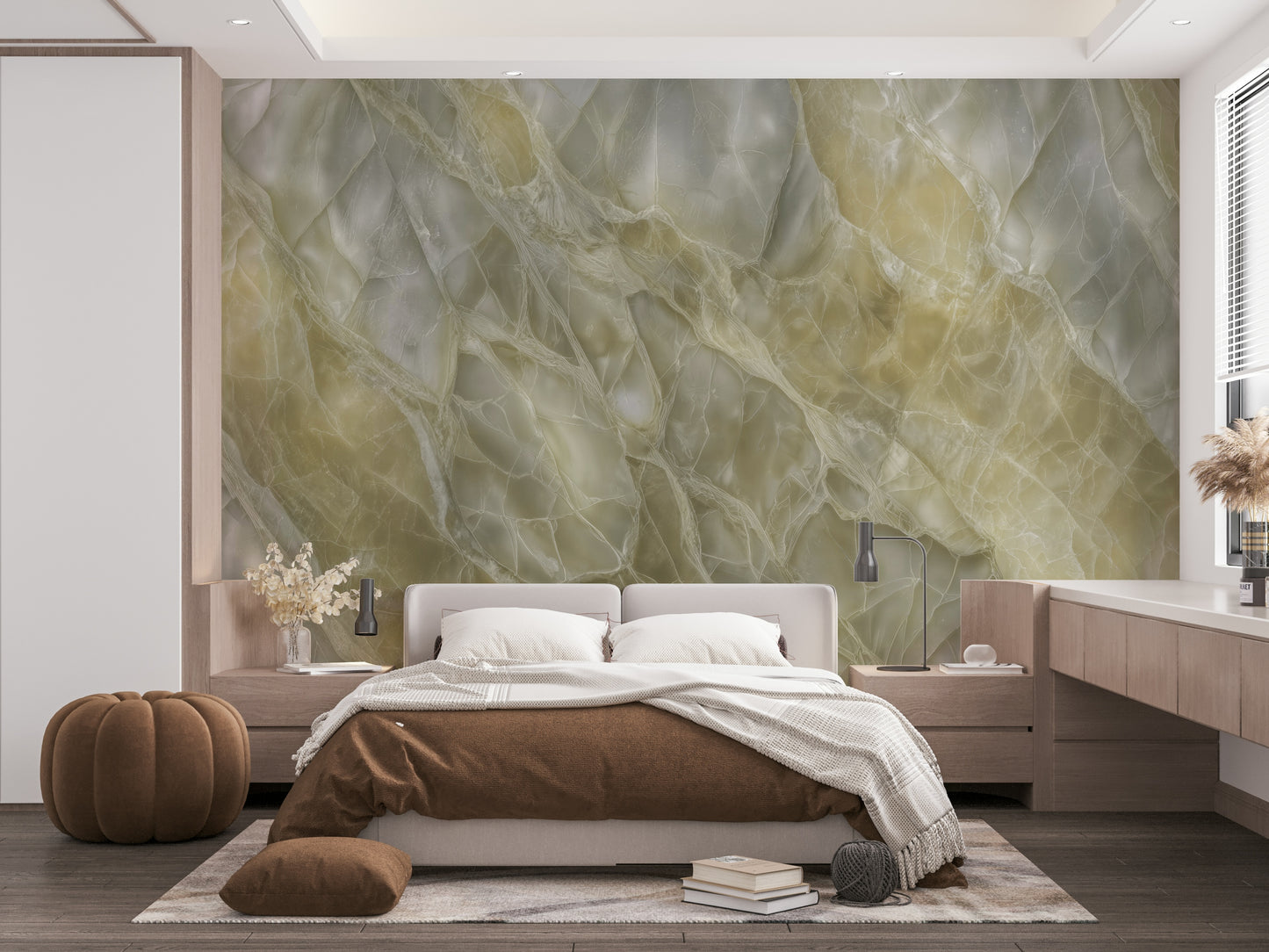 Luminous Stone Texture Wall Mural