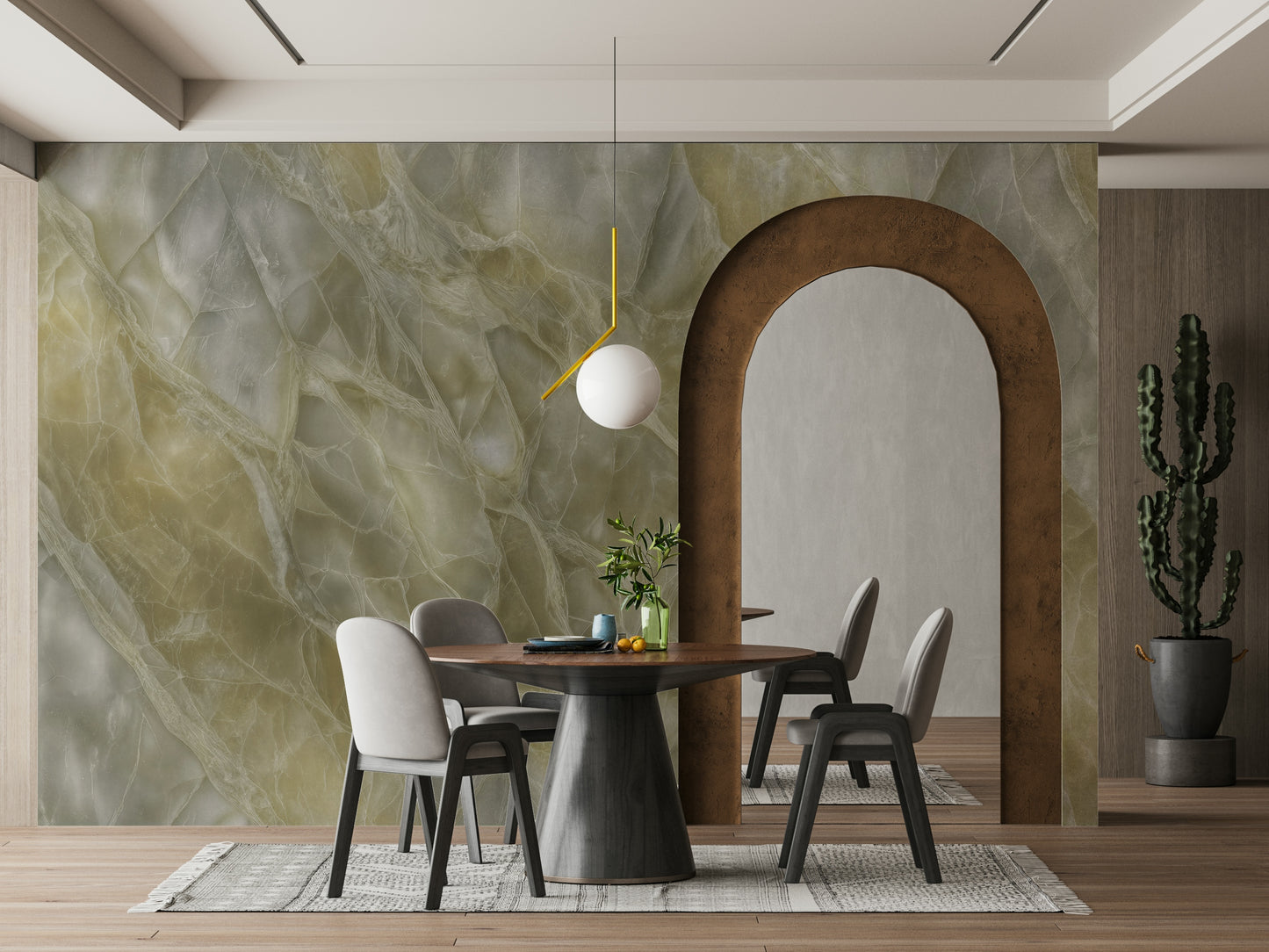 Luminous Stone Texture Wall Mural