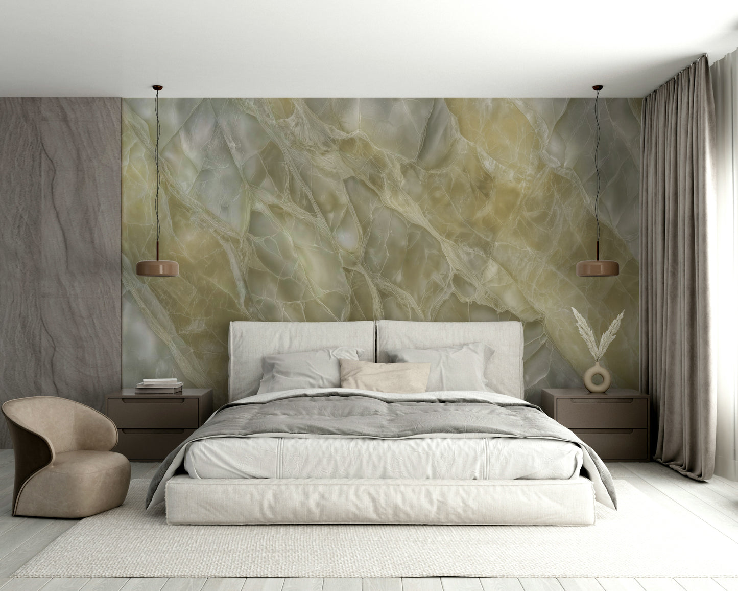 Luminous Stone Texture Wall Mural
