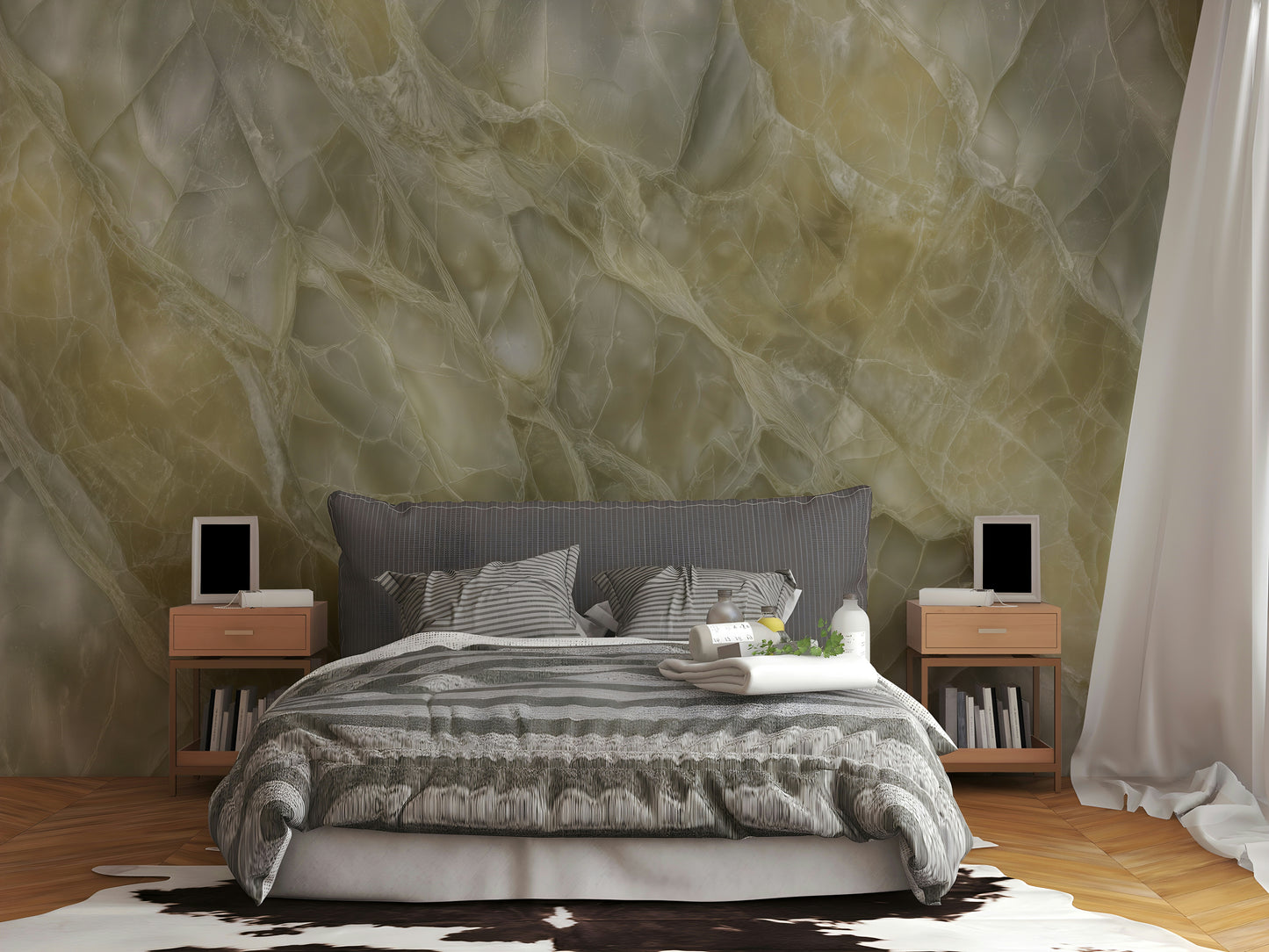 Luminous Stone Texture Wall Mural