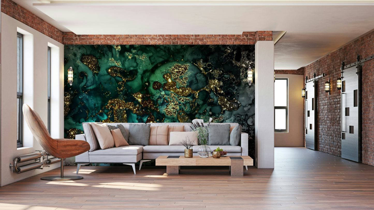 Emerald Allure Wall Mural
