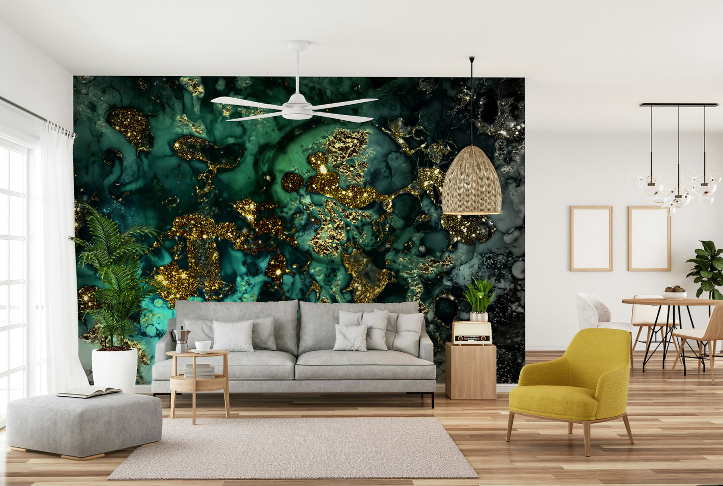 Emerald Allure Wall Mural