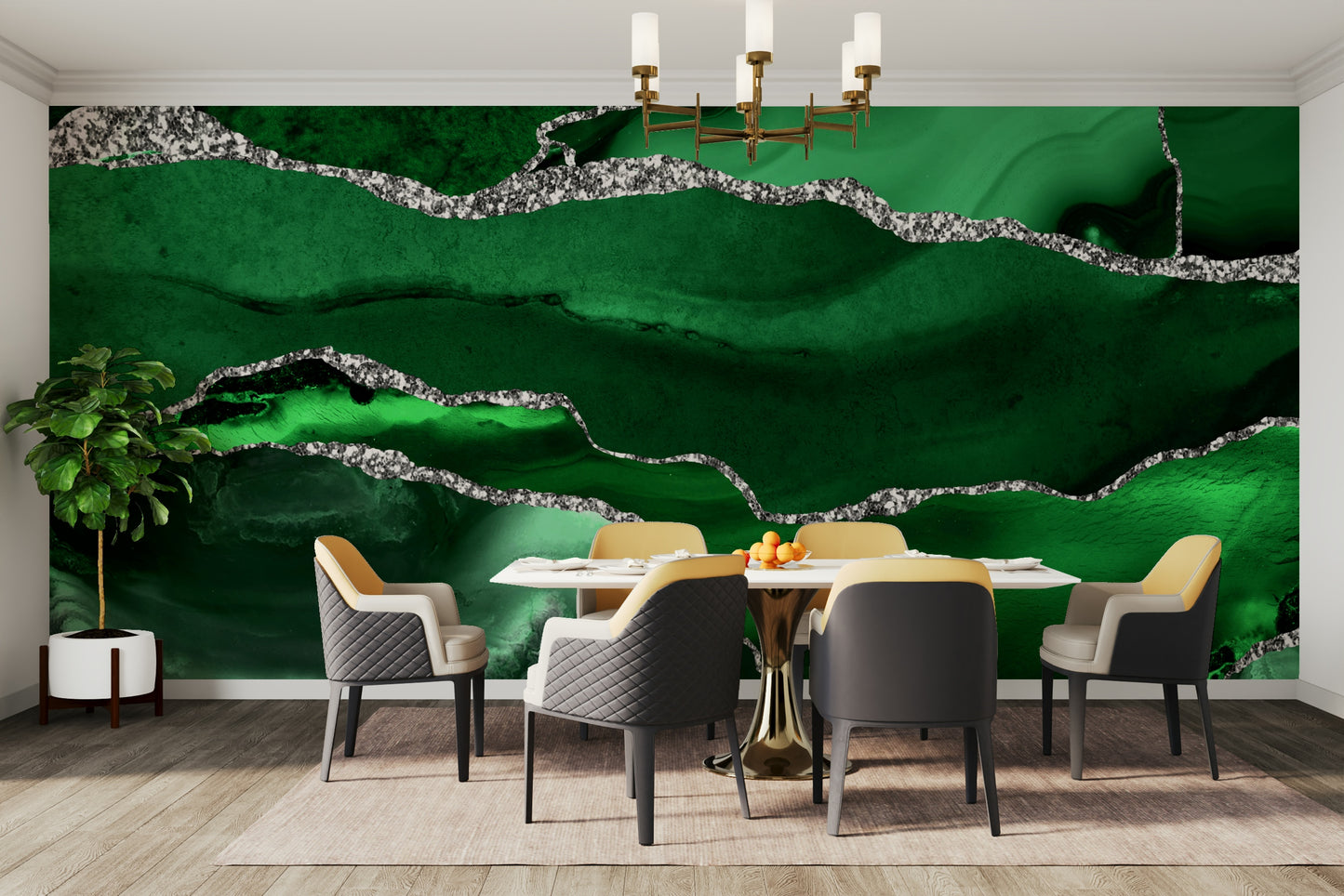 Emerald Agate Wall Mural