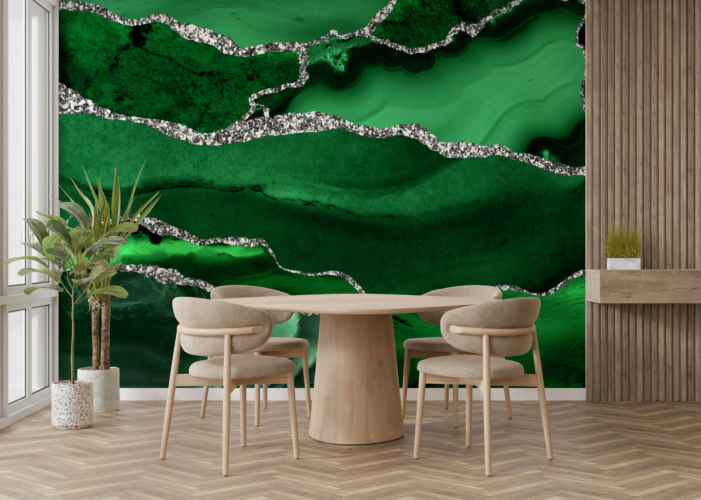 Emerald Agate Wall Mural