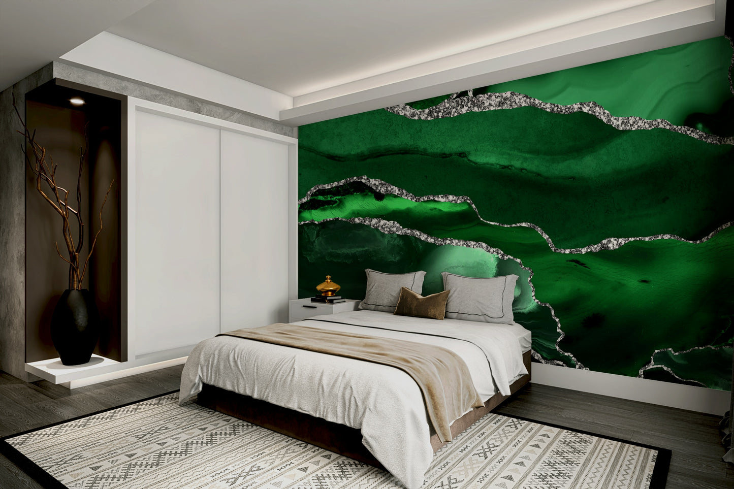 Emerald Agate Wall Mural