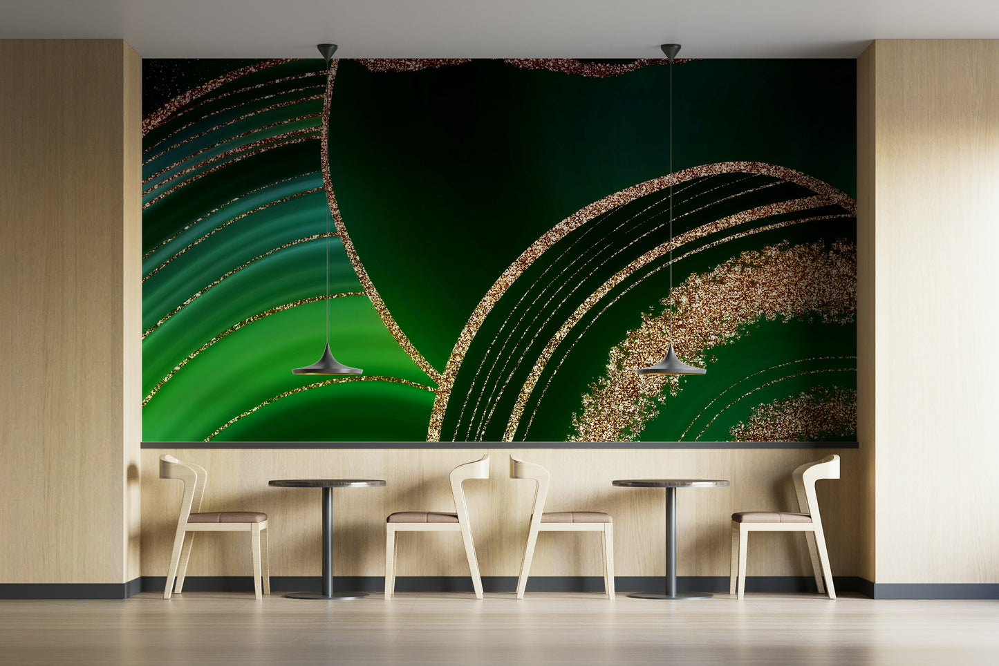 Gilded Geodes Wall Mural