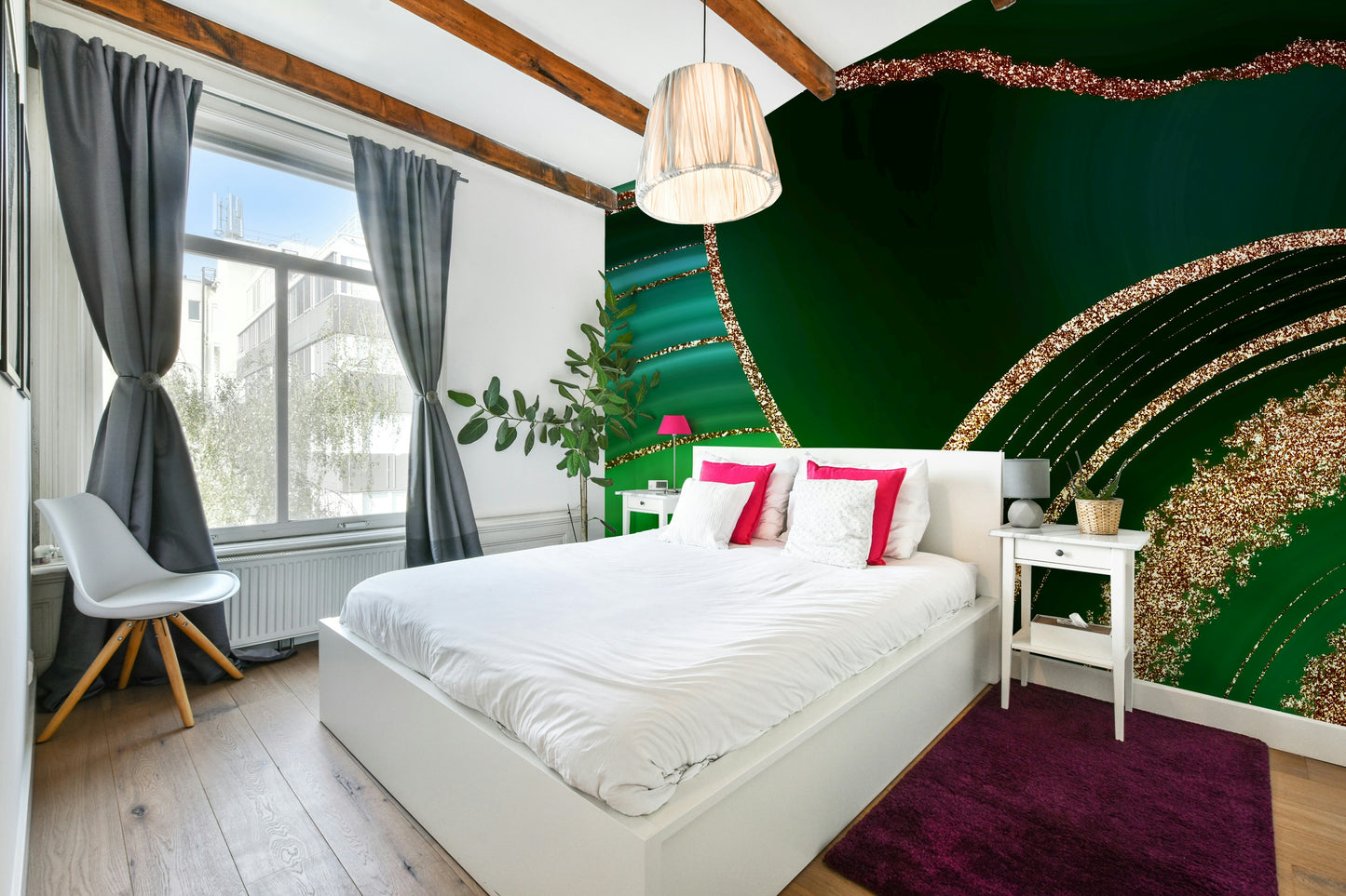 Gilded Geodes Wall Mural