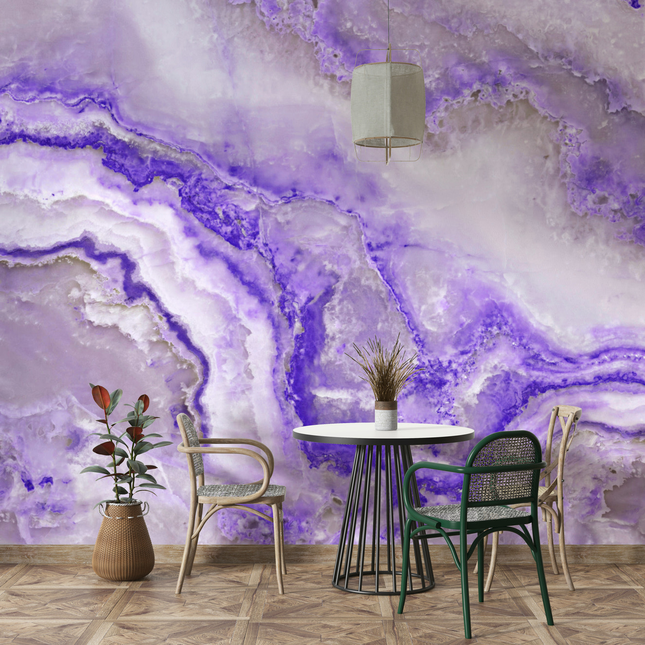 Lavender Flow Wall Mural