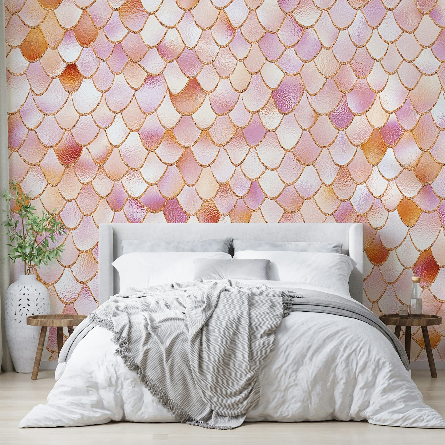 Pastel Mermaid Wall Mural