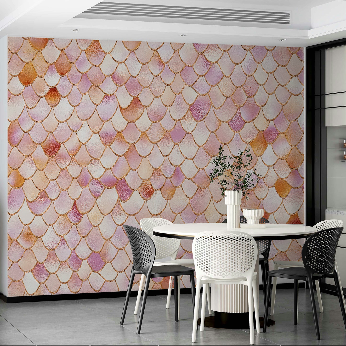 Pastel Mermaid Wall Mural