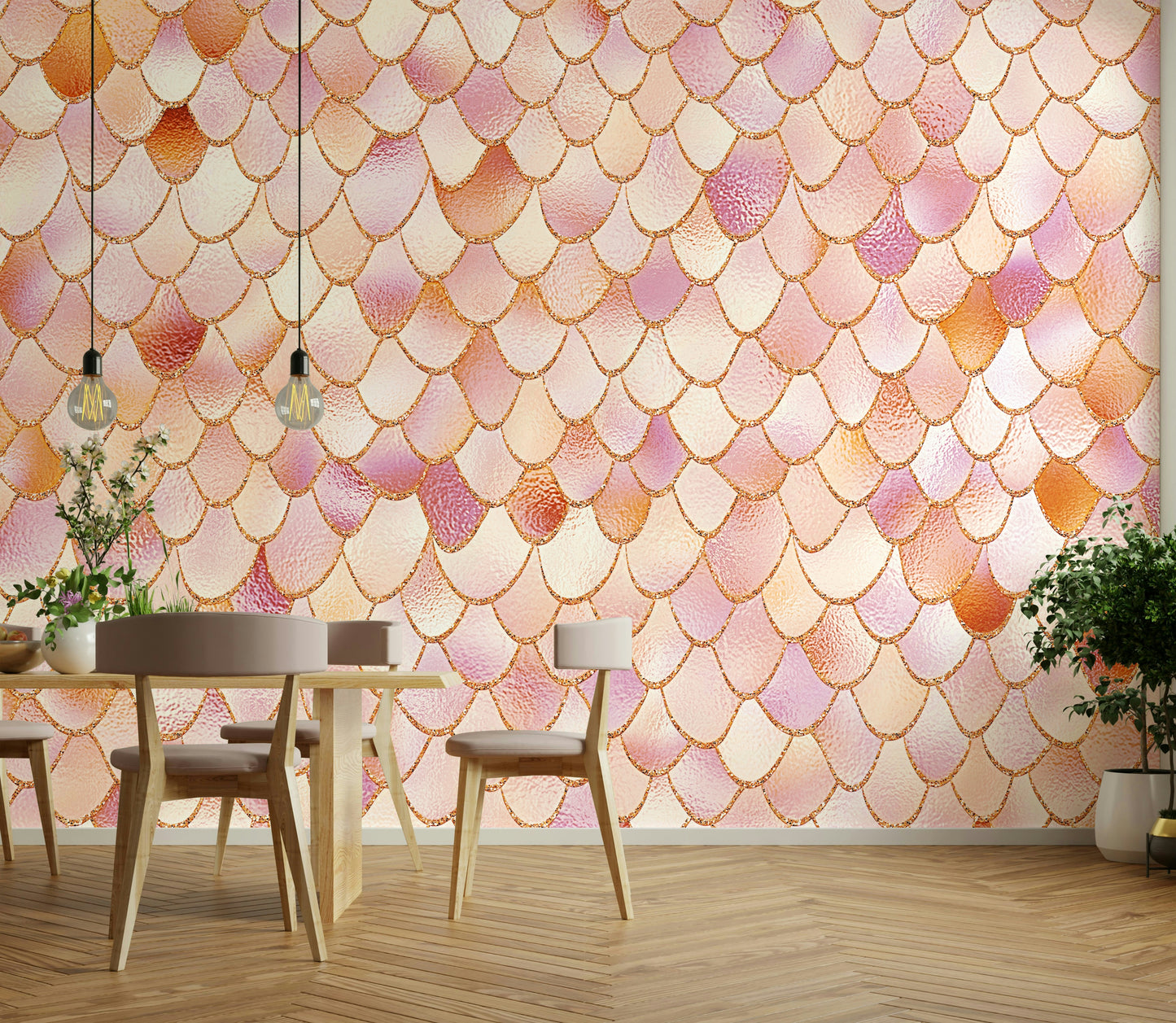 Pastel Mermaid Wall Mural