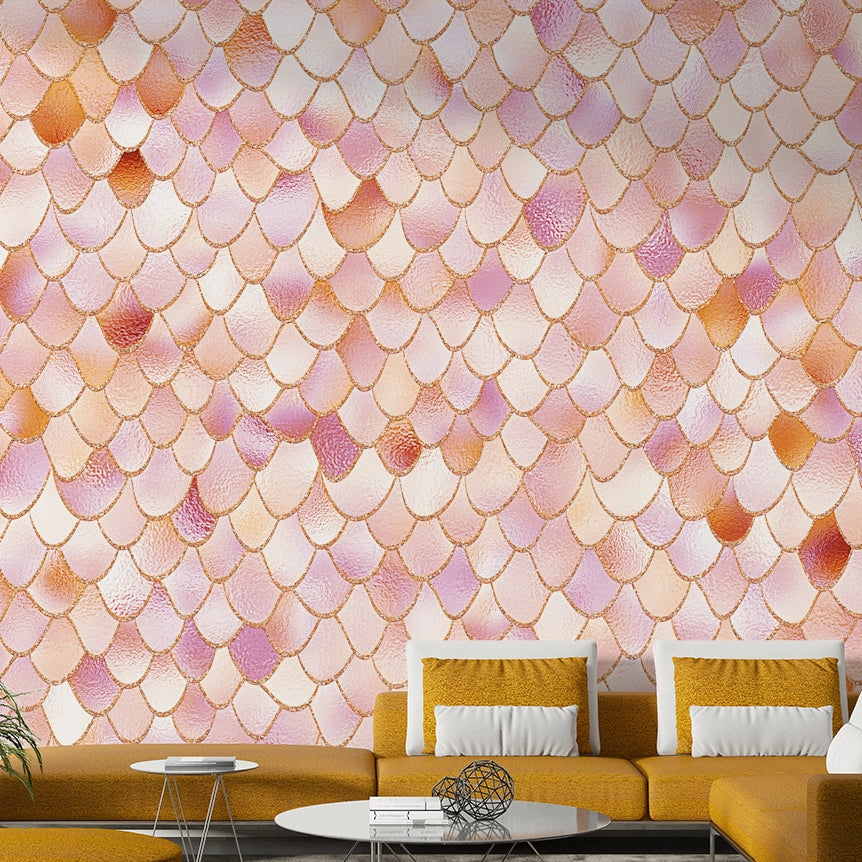 Pastel Mermaid Wall Mural