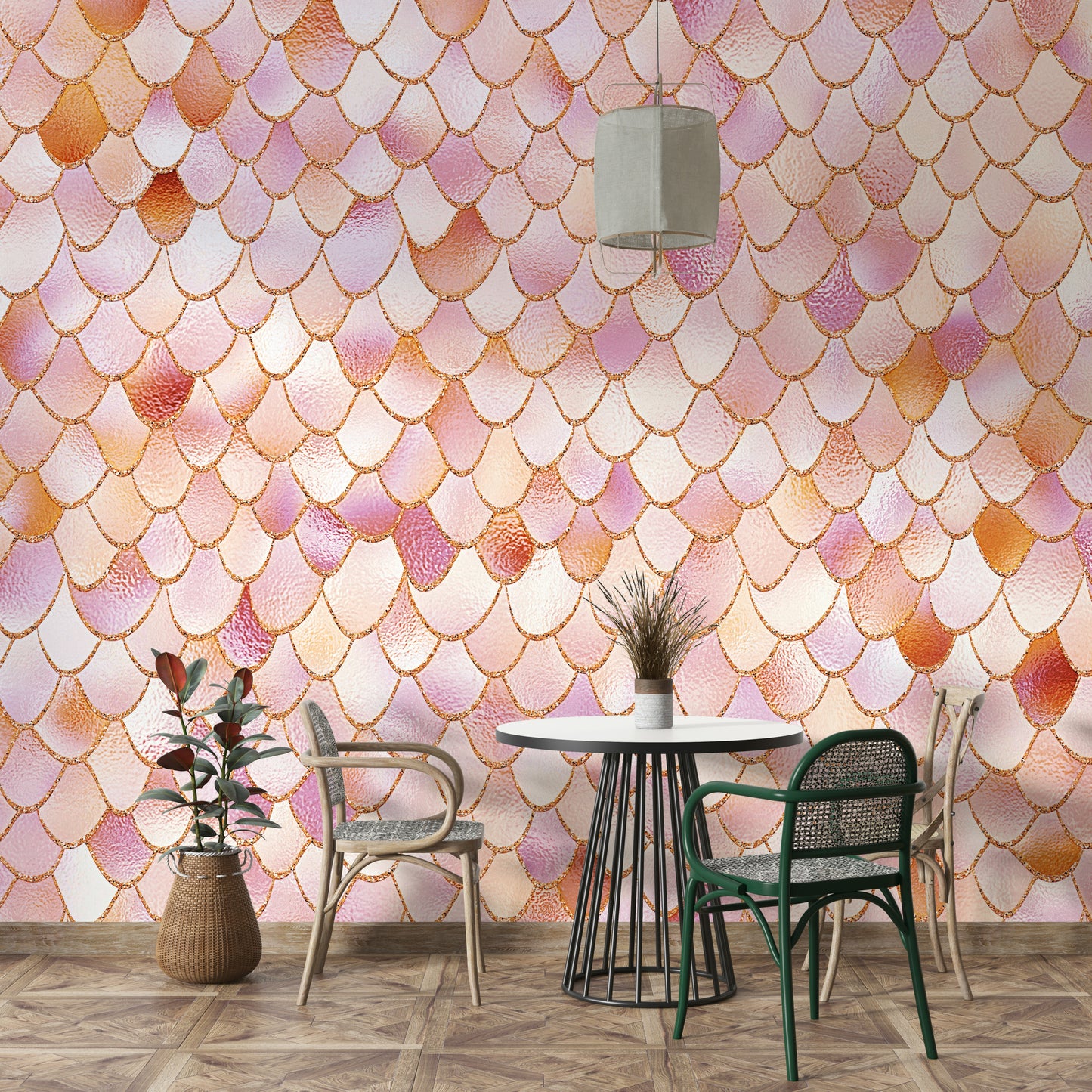 Pastel Mermaid Wall Mural