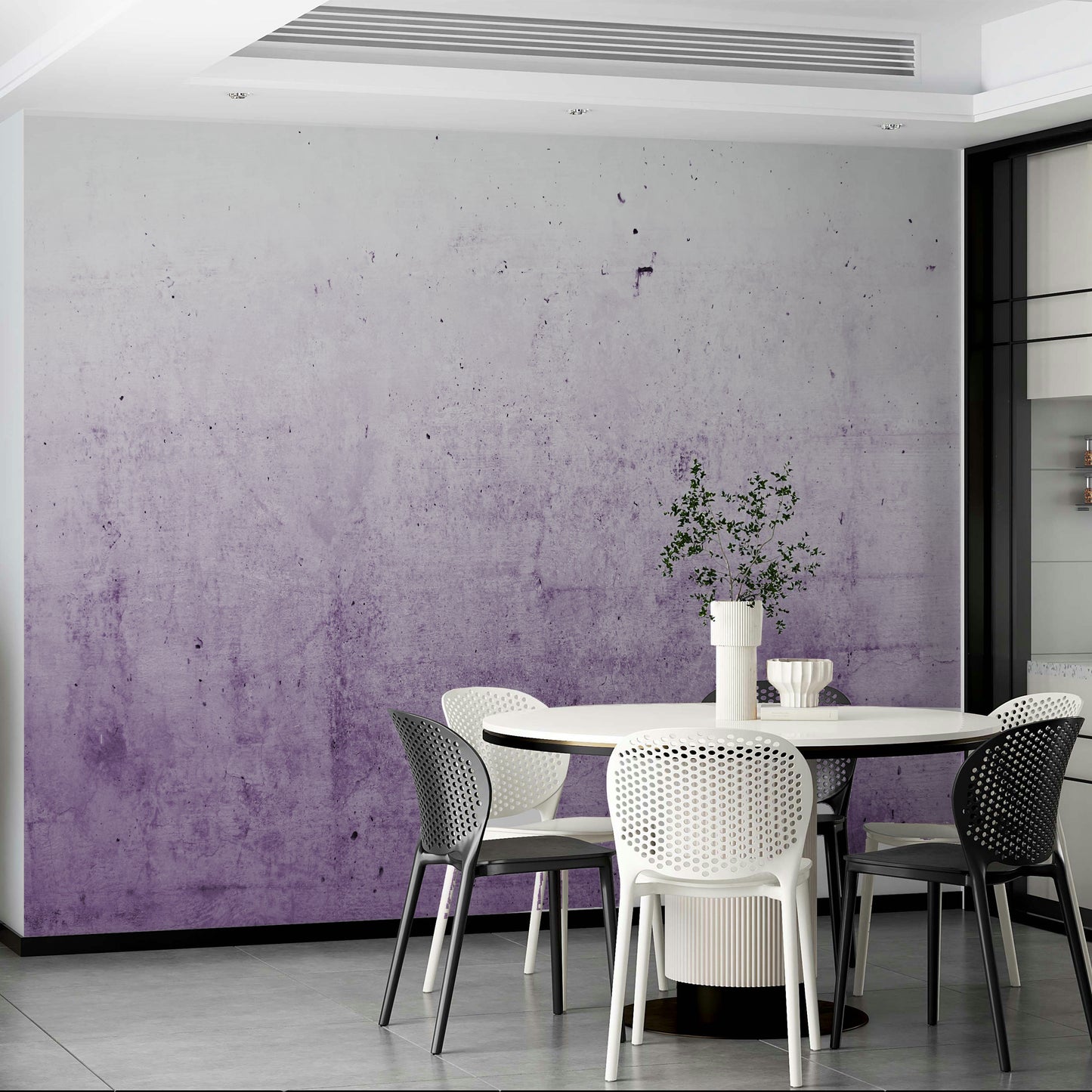 Radiant Orchid Ombre Concrete Wall Mural